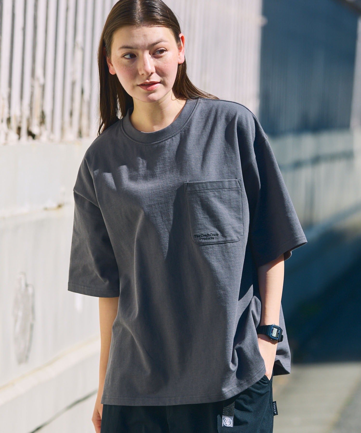 THE CRAFT CREW PRODUCTS / 抗UV防汗漬 口袋短袖T恤