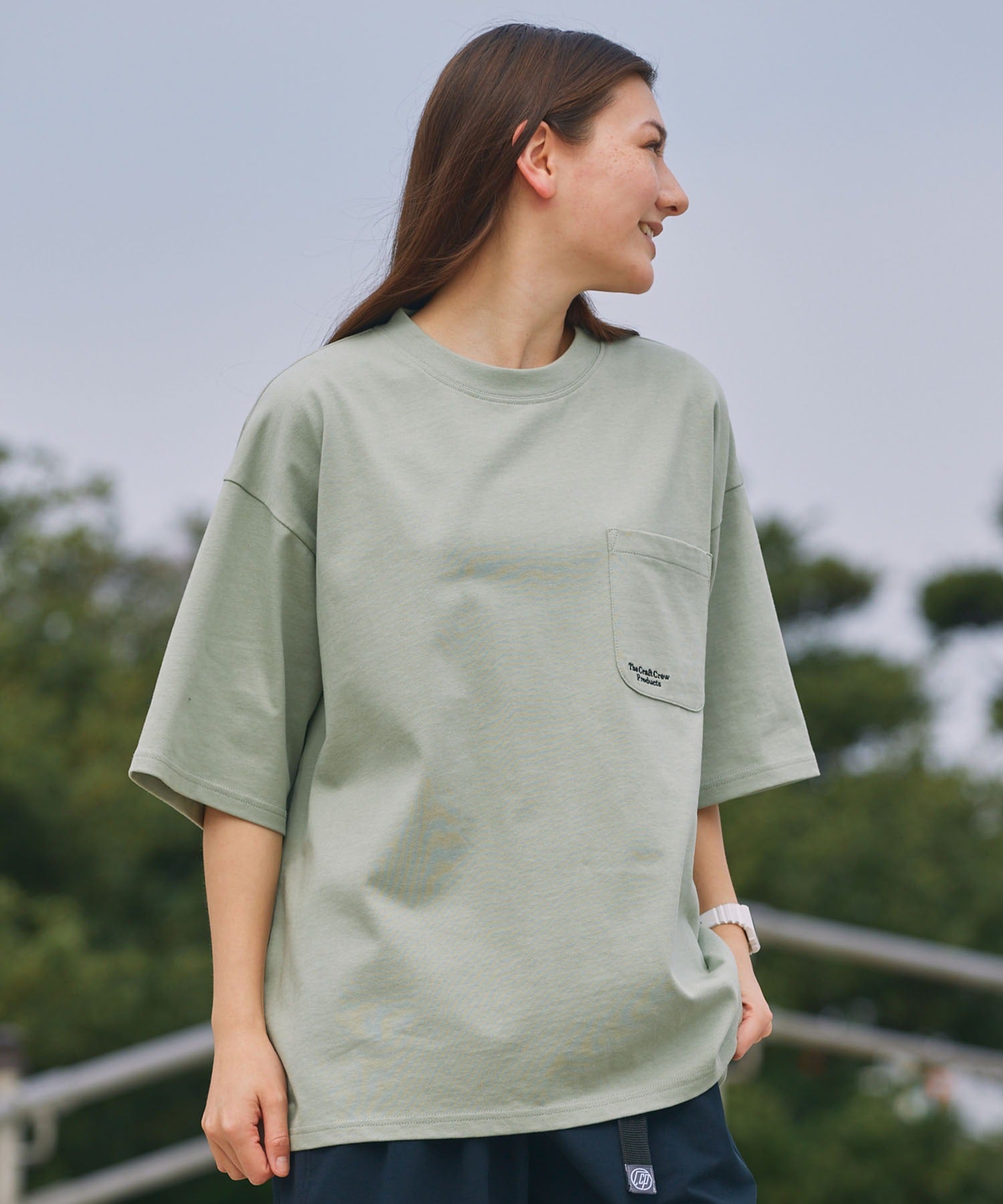 THE CRAFT CREW PRODUCTS / 抗UV防汗漬 口袋短袖T恤