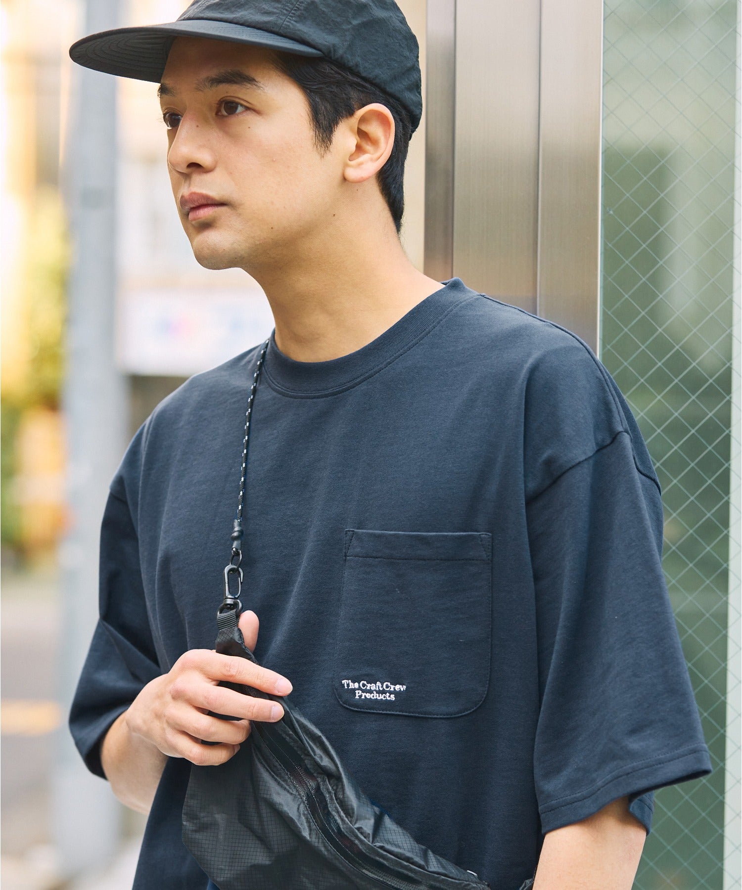 THE CRAFT CREW PRODUCTS / 抗UV防汗漬 口袋短袖T恤