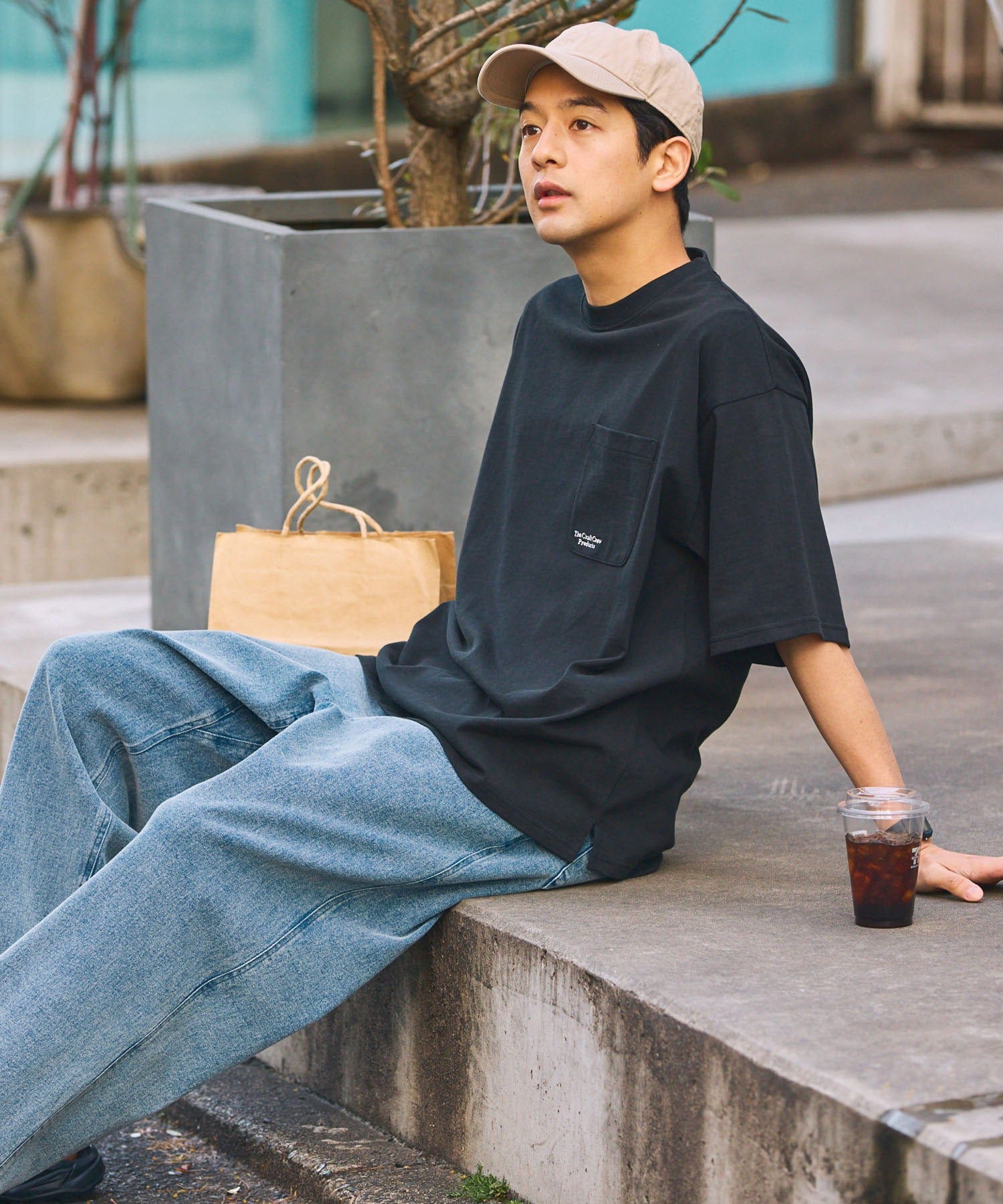 THE CRAFT CREW PRODUCTS / 抗UV防汗漬 口袋短袖T恤