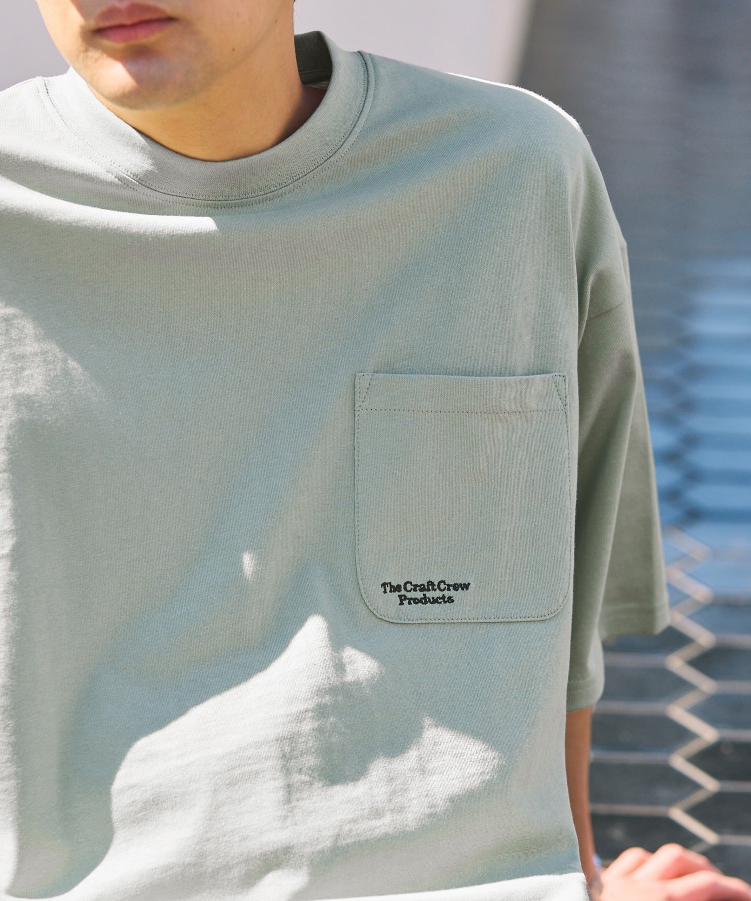 THE CRAFT CREW PRODUCTS / 抗UV防汗漬 口袋短袖T恤