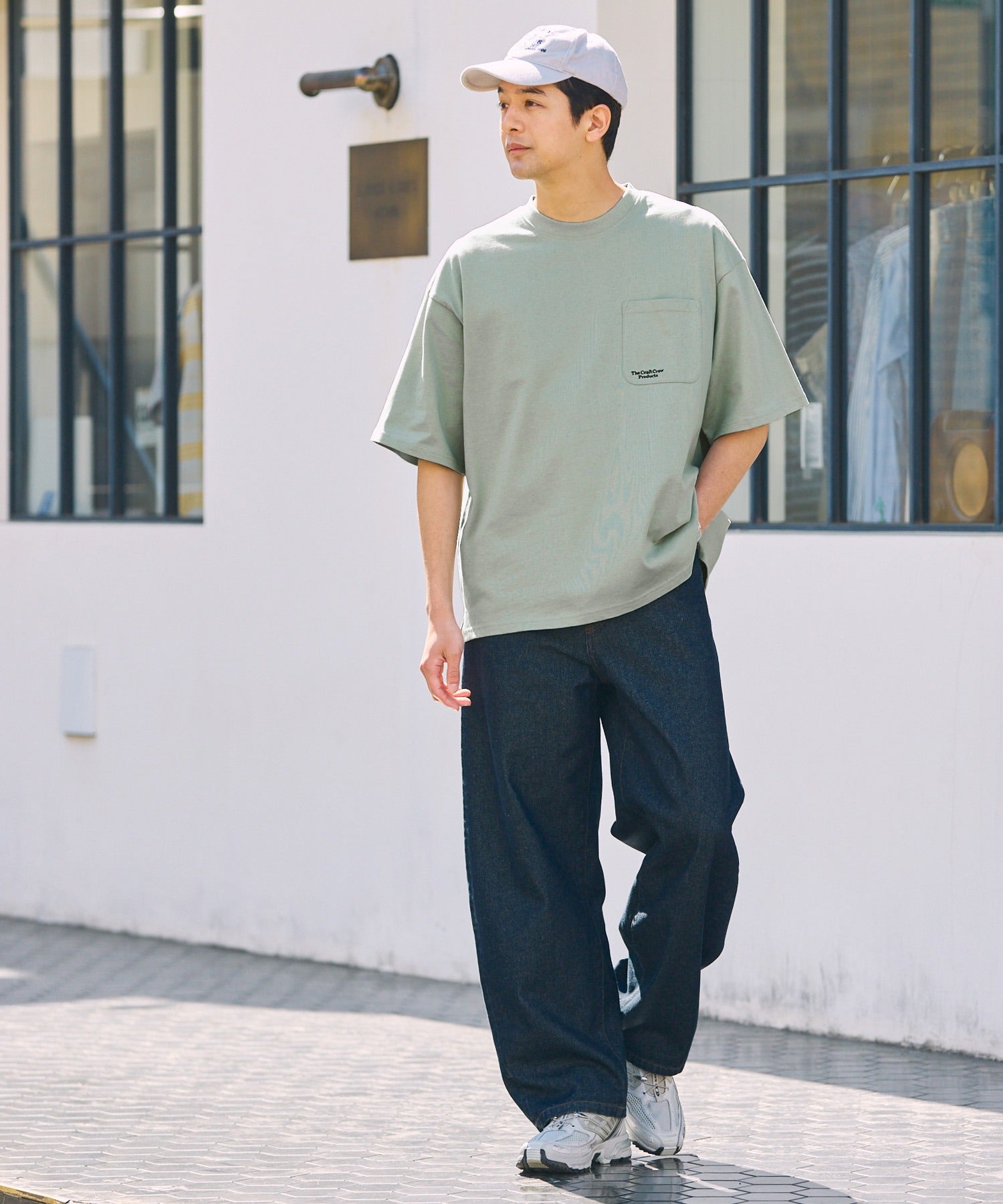 THE CRAFT CREW PRODUCTS / 抗UV防汗漬 口袋短袖T恤