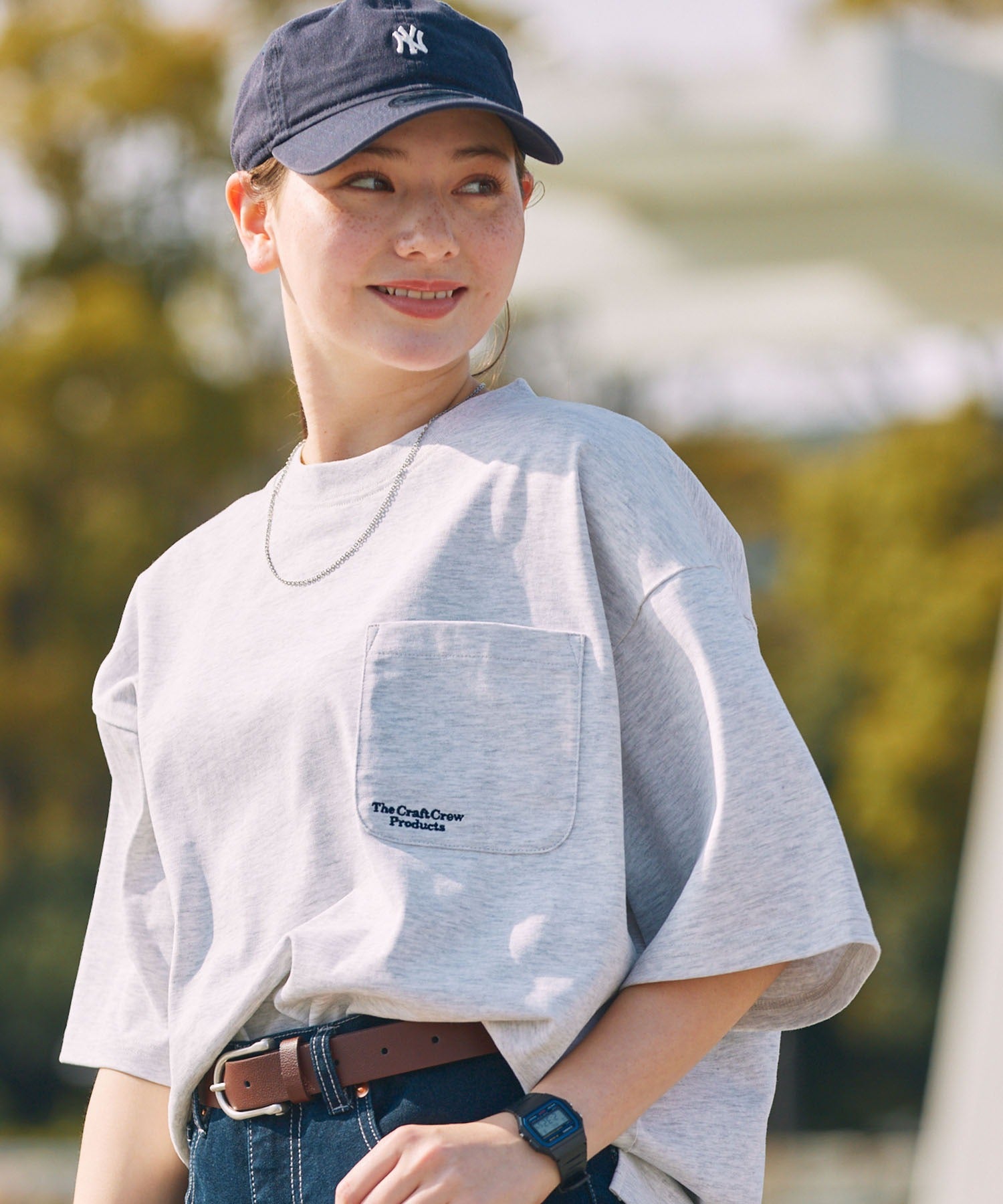 THE CRAFT CREW PRODUCTS / 抗UV防汗漬 口袋短袖T恤