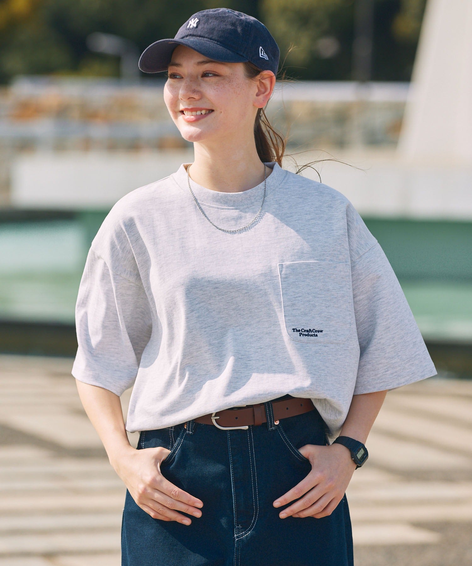 THE CRAFT CREW PRODUCTS / 抗UV防汗漬 口袋短袖T恤