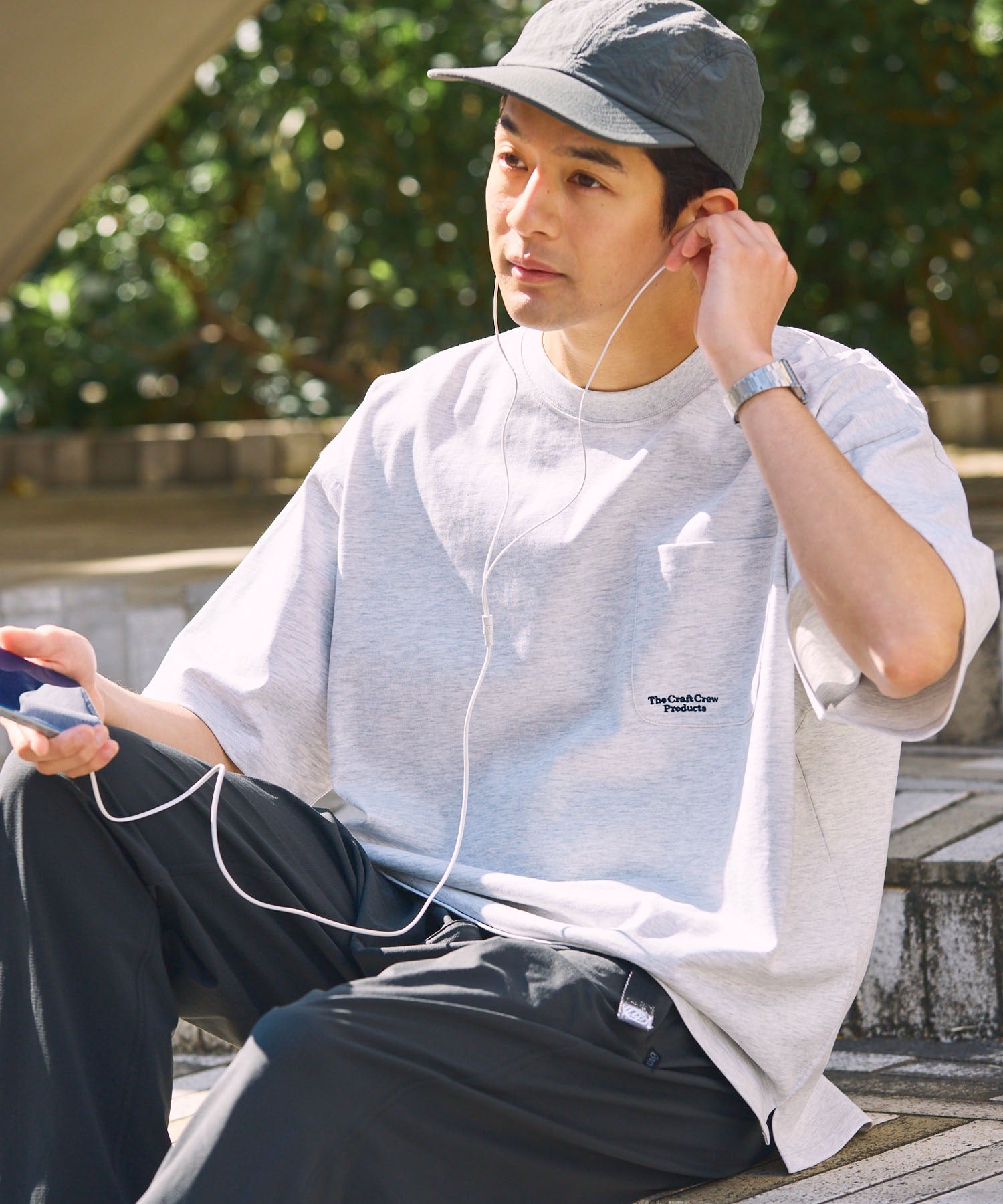 THE CRAFT CREW PRODUCTS / 抗UV防汗漬 口袋短袖T恤