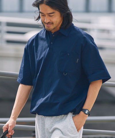 THE CRAFT CREW PRODUCTS / 抽繩口袋短袖Polo衫