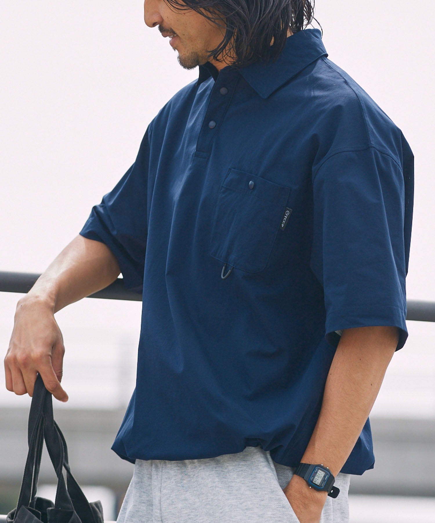 THE CRAFT CREW PRODUCTS / 抽繩口袋短袖Polo衫
