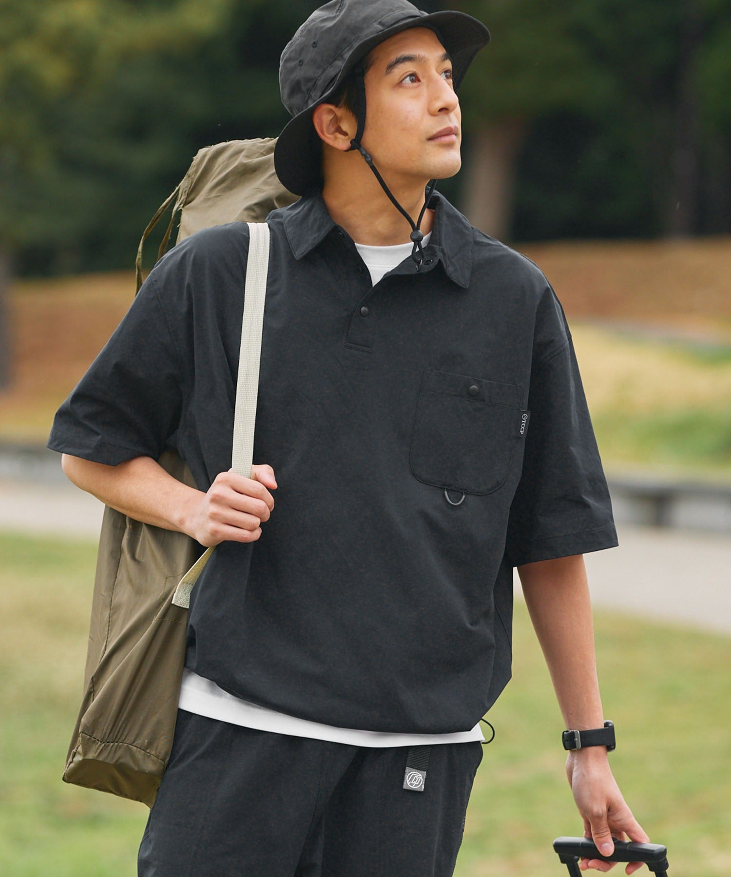 THE CRAFT CREW PRODUCTS / 抽繩口袋短袖Polo衫