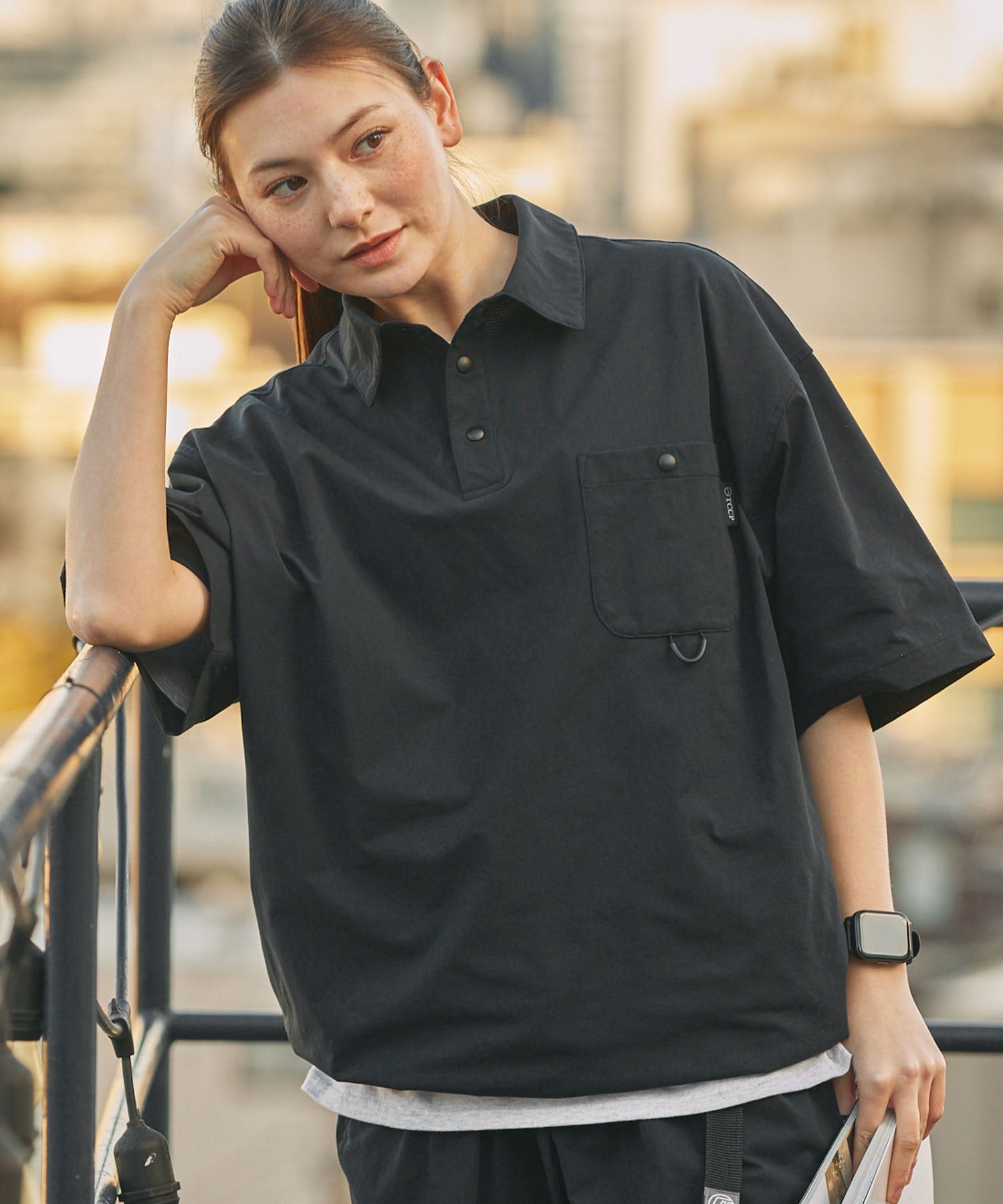 THE CRAFT CREW PRODUCTS / 抽繩口袋短袖Polo衫