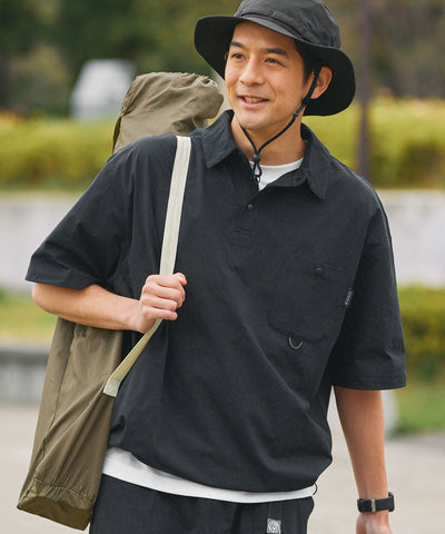 THE CRAFT CREW PRODUCTS / 抽繩口袋短袖Polo衫