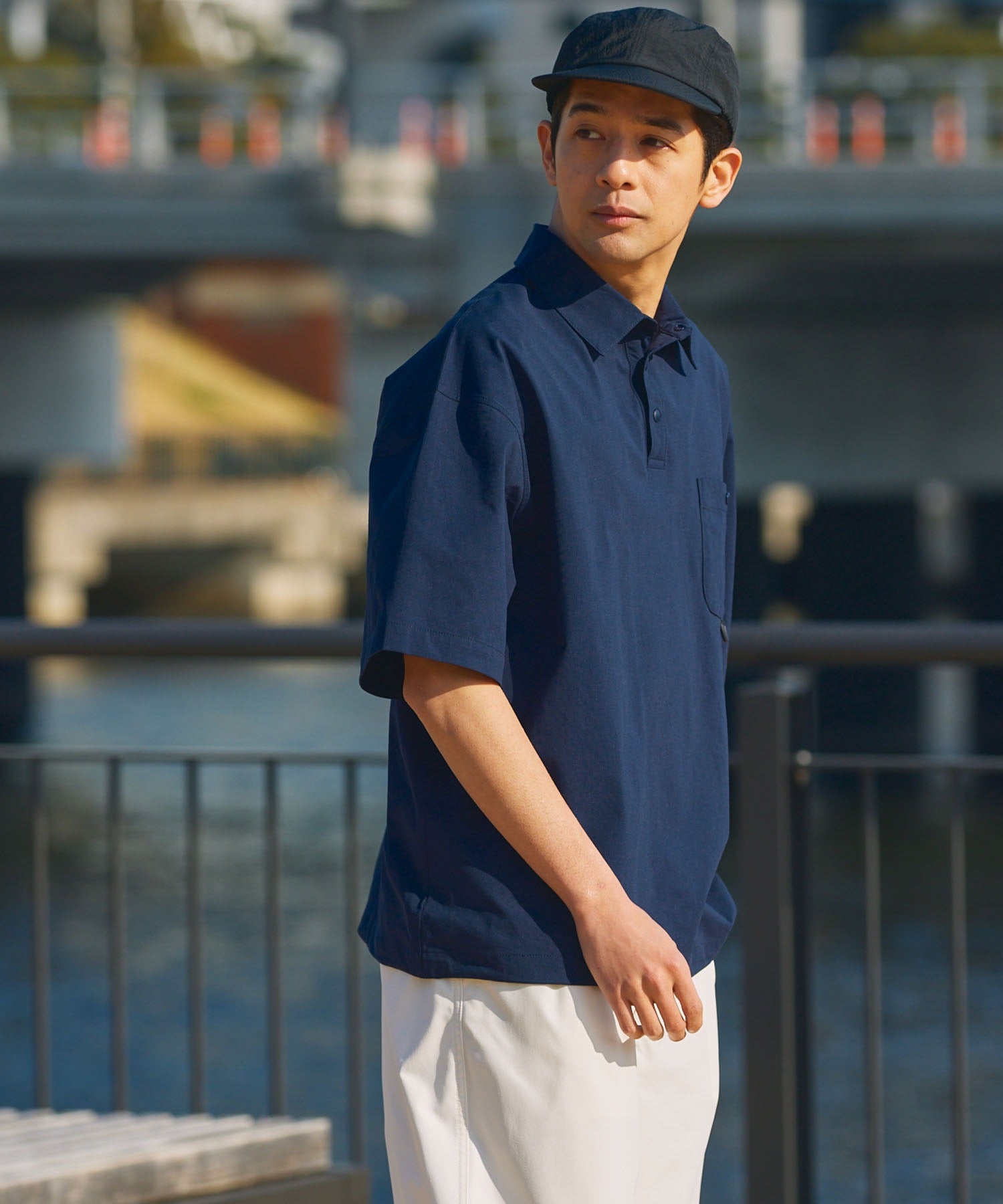 THE CRAFT CREW PRODUCTS / 抽繩口袋短袖Polo衫