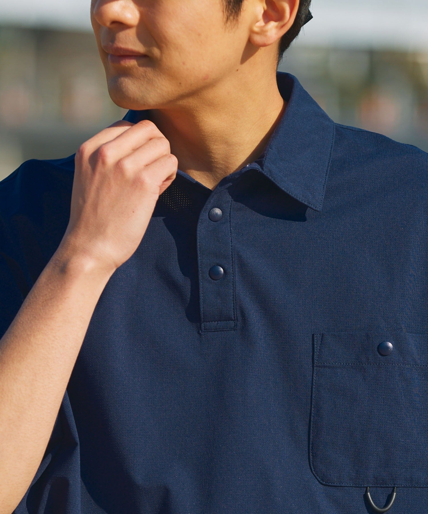 THE CRAFT CREW PRODUCTS / 抽繩口袋短袖Polo衫