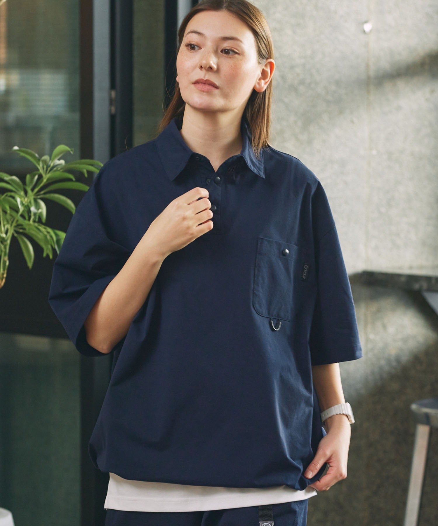 THE CRAFT CREW PRODUCTS / 抽繩口袋短袖Polo衫