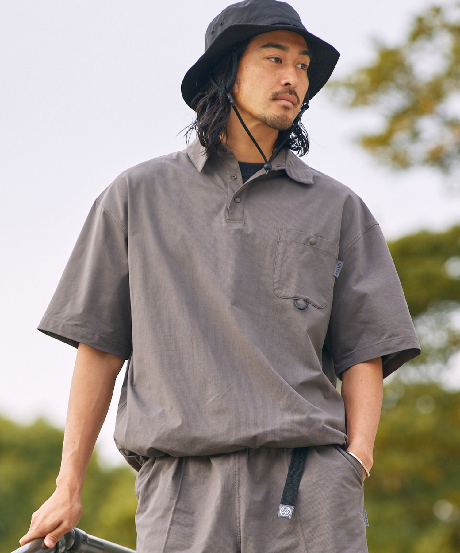 THE CRAFT CREW PRODUCTS / 抽繩口袋短袖Polo衫