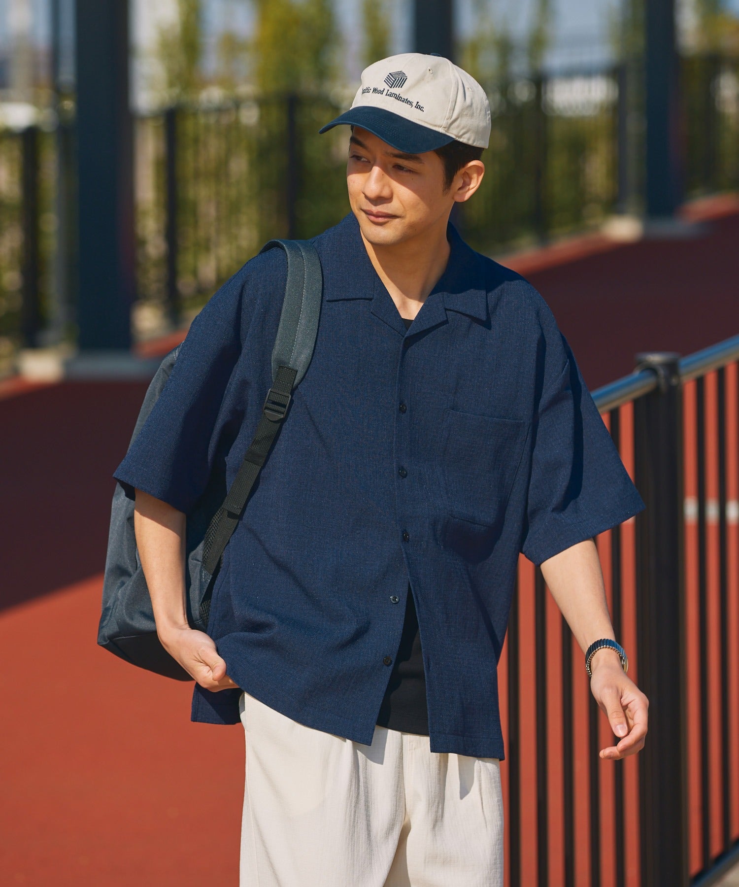 THE CRAFT CREW PRODUCTS / 乾爽機能 亞麻感開領短袖襯衫