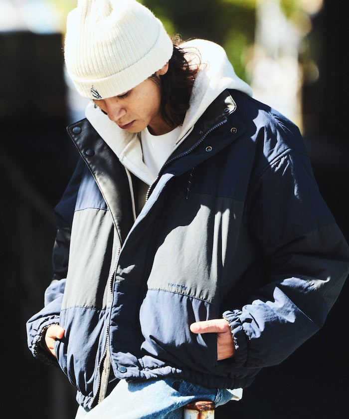 NAUTICA / 異材質雙面穿短版中綿外套