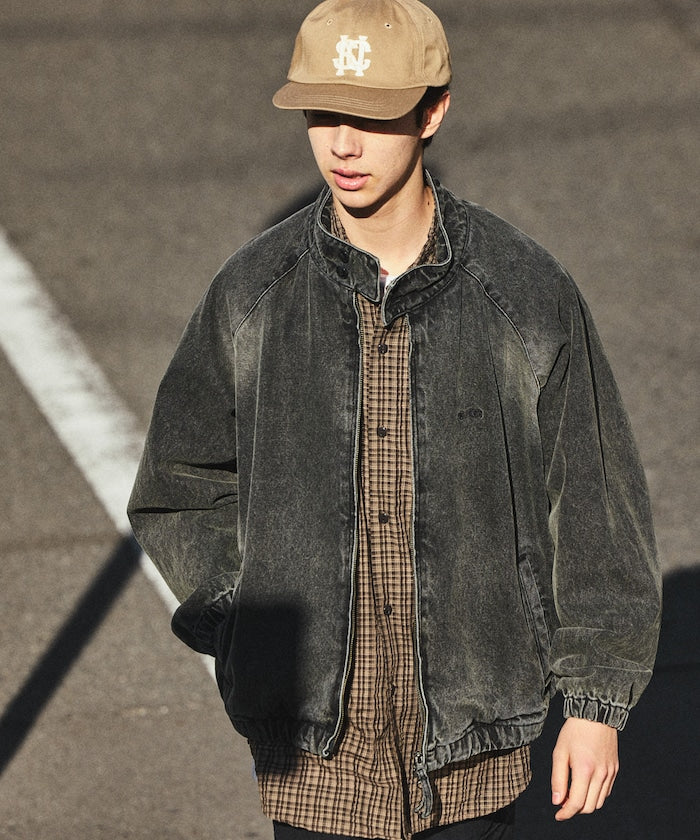 NAUTICA JP / 水洗工藝丹寧哈靈頓外套