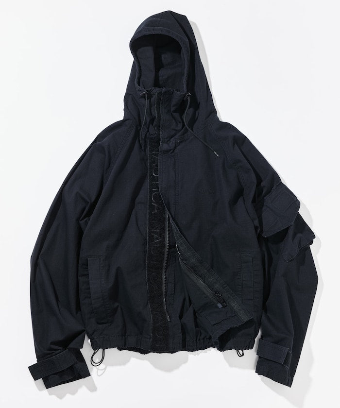 NAUTICA JP / 迷彩抽繩軍事短款外套