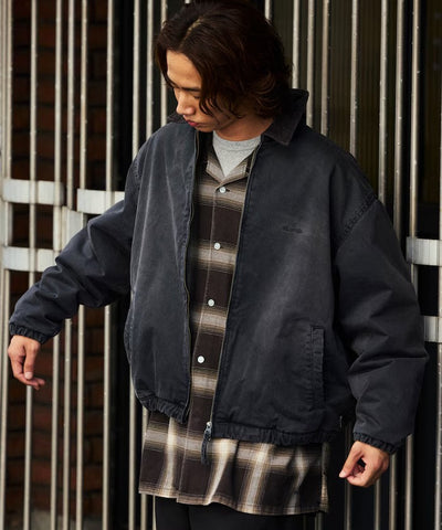 NAUTICA / 寬鬆鋪棉斜紋棉 拉鍊外套