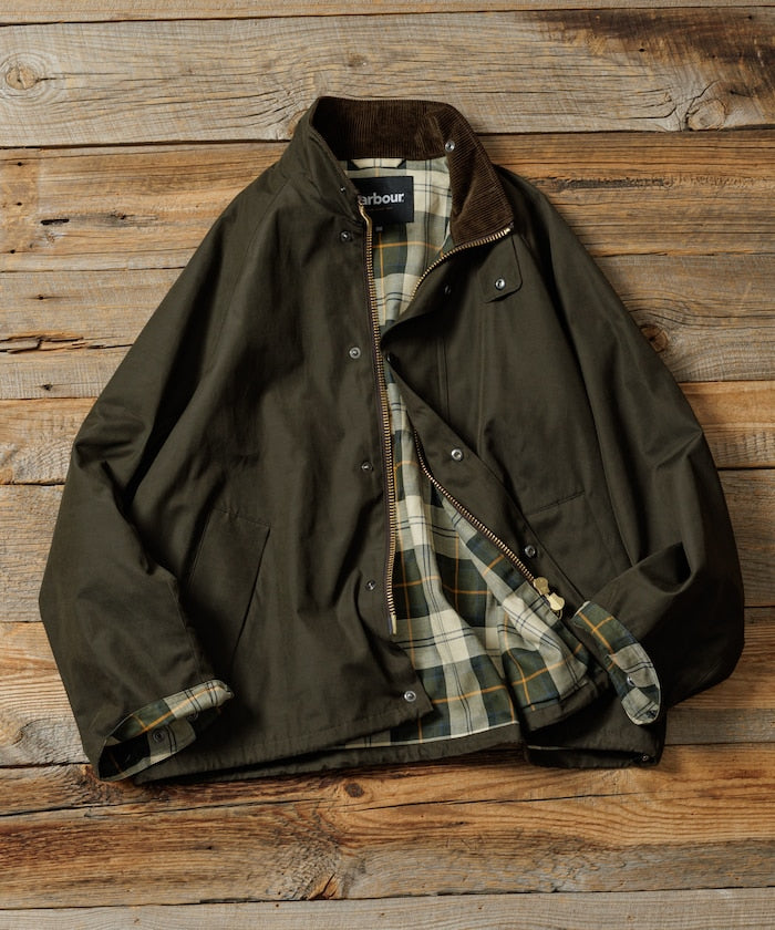 BARBOUR TRANSPORT FREAK'S STORE カーキ　 L Barbour × FREAK'S STORE / 別注TRANSPORT BLOUSON 短版外套– RICHARD