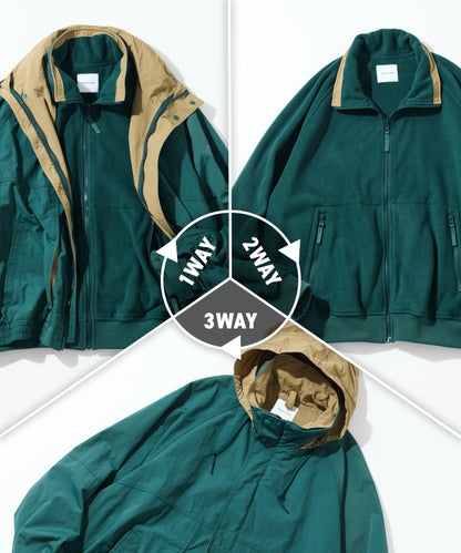 FREAK’S STORE / 3WAY 尼龍配抓絨外套