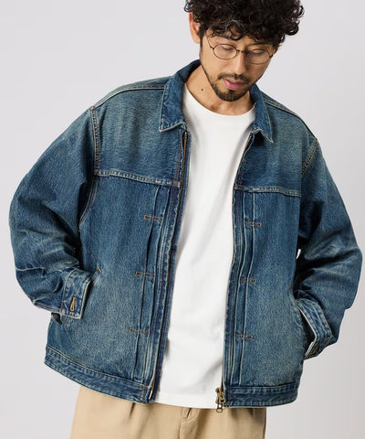 FREAK'S STORE / 拉鍊牛仔工裝外套