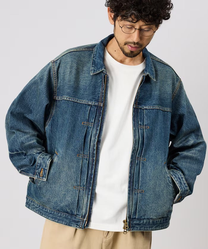 FREAK'S STORE / 拉鍊牛仔工裝外套