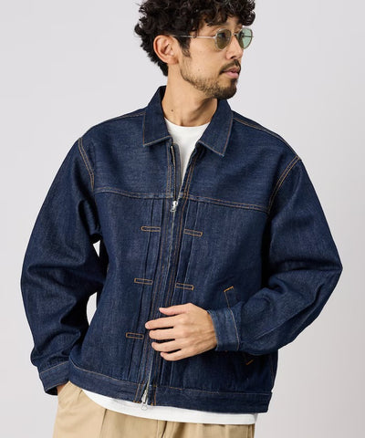 FREAK'S STORE / 拉鍊牛仔工裝外套