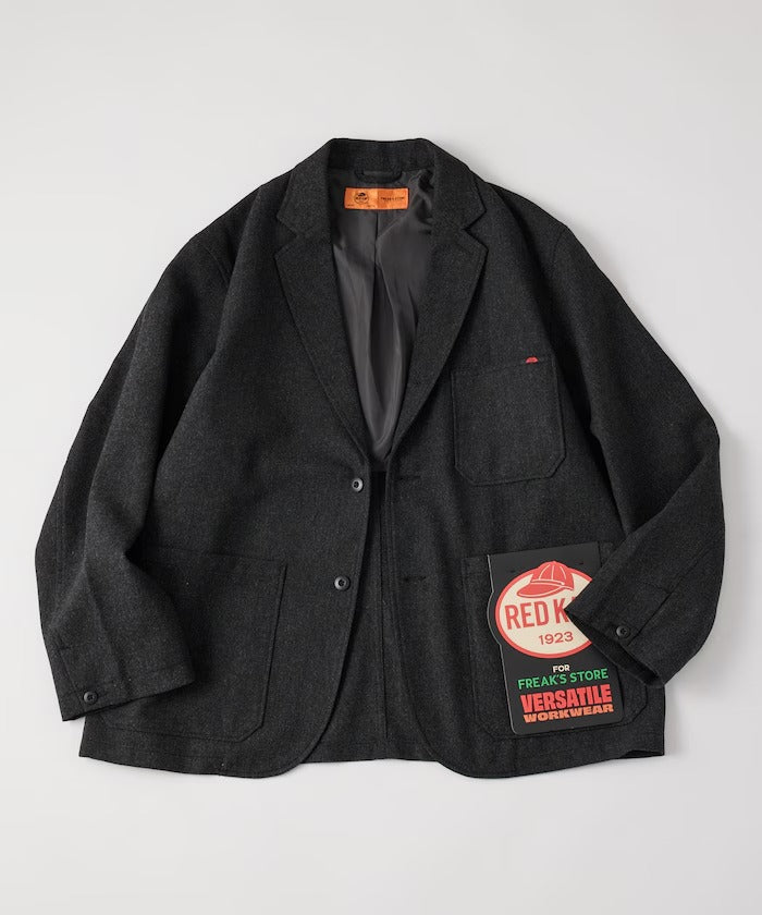 RED KAP × FREAK'S STORE / KP-10 寬鬆斜紋軟呢西裝外套（日本聯名限定）