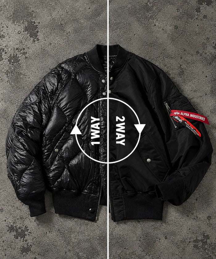 ALPHA INDUSTRIES × NANGA × FREAK'S STORE / 雙面穿MA-1短版羽絨外套（日本聯名限定）