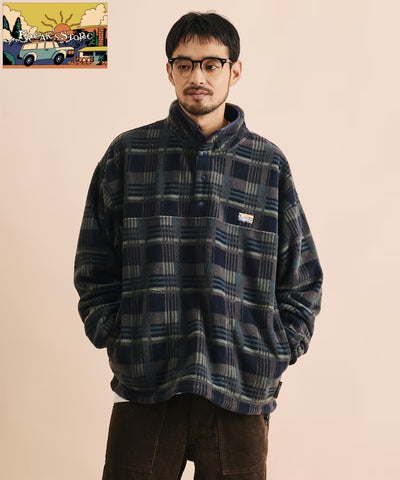 FREAK'S STORE / 寬鬆刷毛半開襟套頭衫