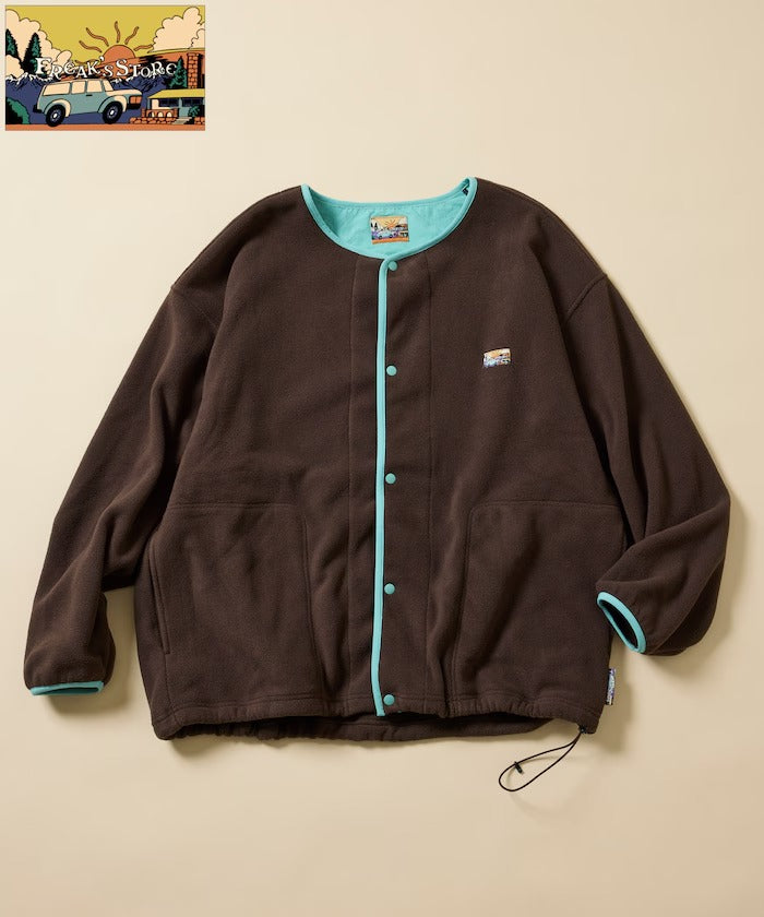 FREAK'S STORE / 寬鬆刷毛按扣開襟外套