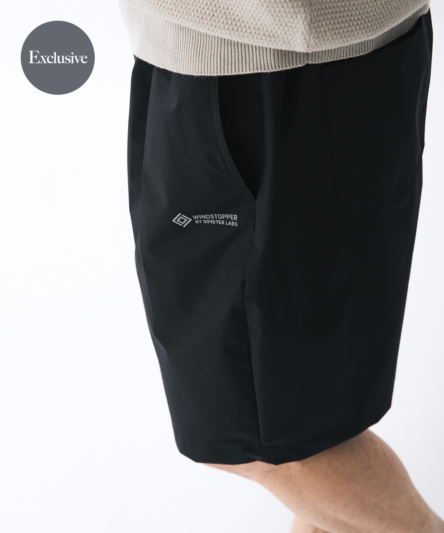 +phenix WINDSTOPPER / 機能打褶短褲