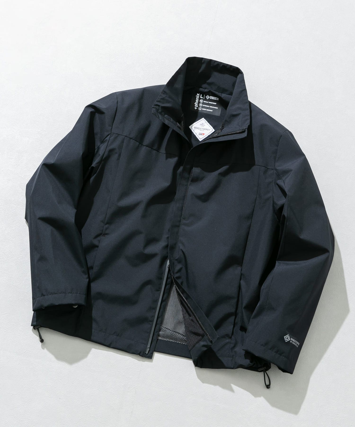 +phenix WINDSTOPPER by GORE-TEX LABS 立領防風外套