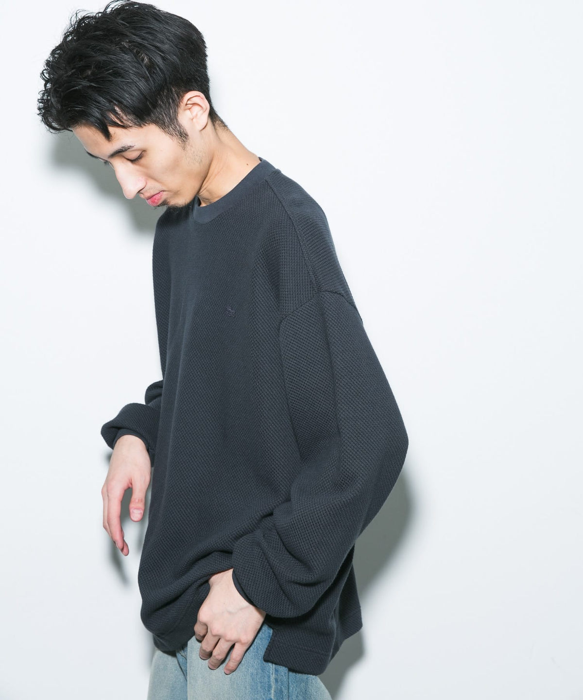 LACOSTE × DOORS / 重磅網眼布長袖T恤（日本聯名限定）