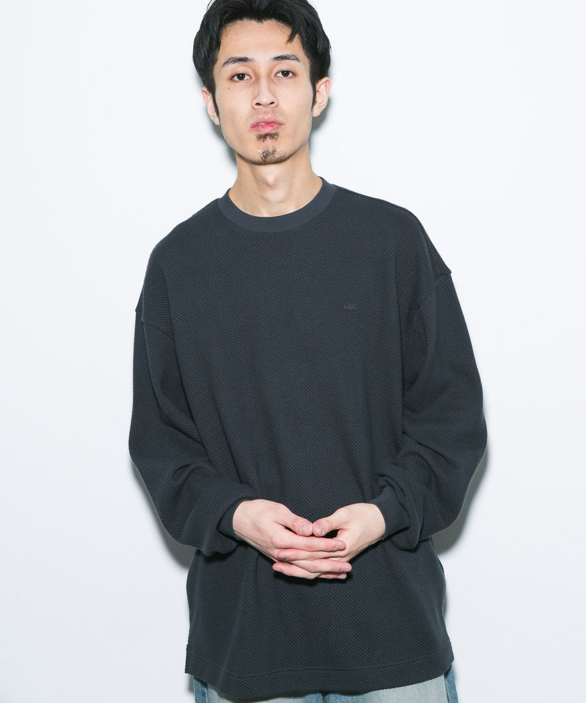 LACOSTE × DOORS / 重磅網眼布長袖T恤（日本聯名限定）