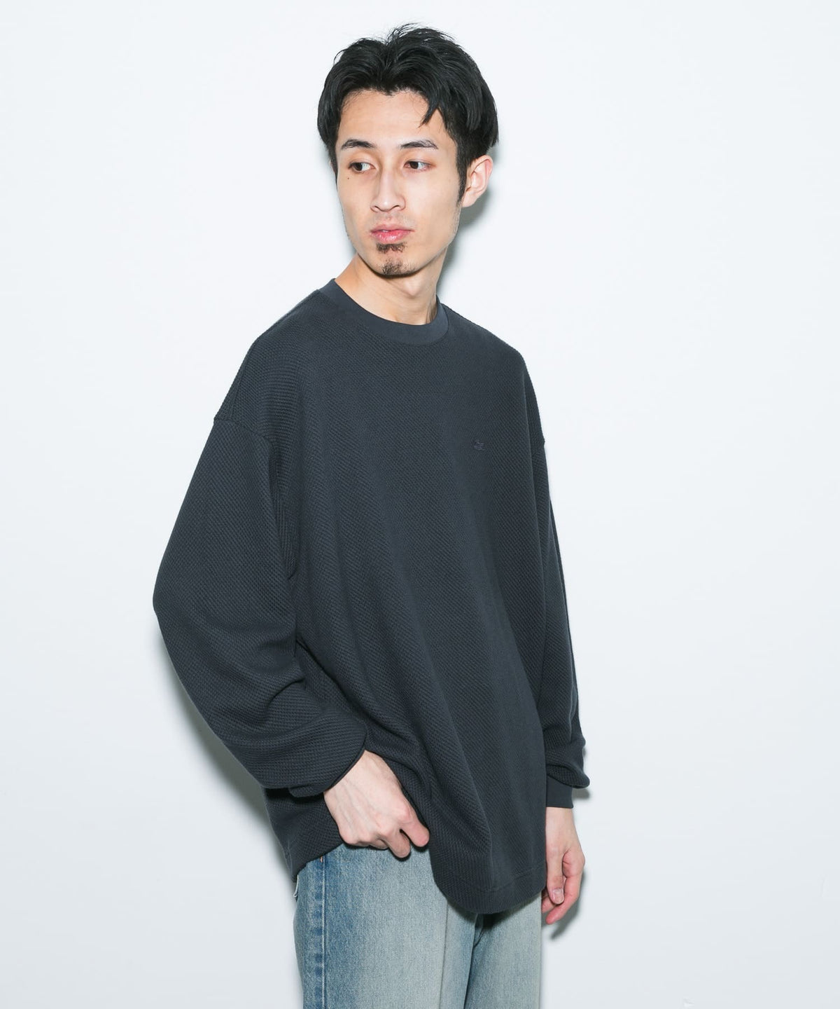 LACOSTE × DOORS / 重磅網眼布長袖T恤（日本聯名限定）