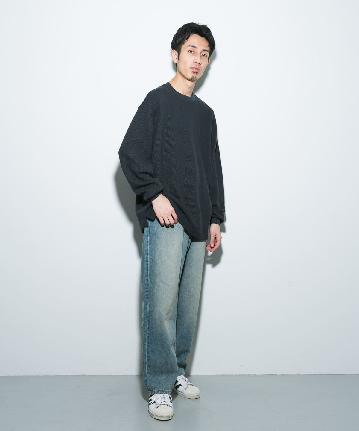 LACOSTE × DOORS / 重磅網眼布長袖T恤（日本聯名限定）