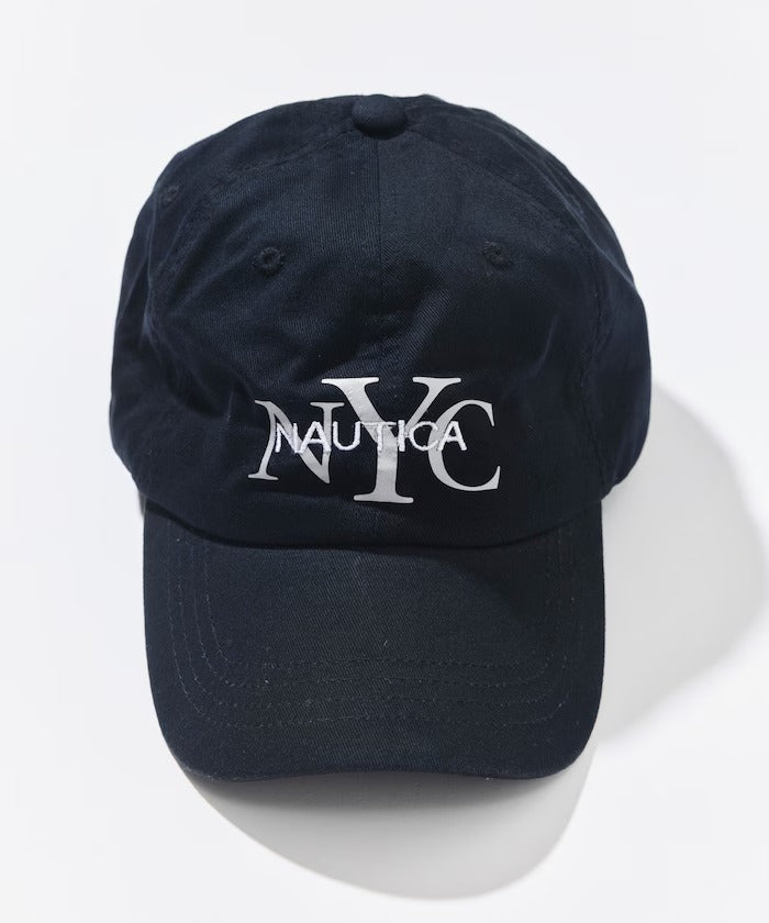 NAUTICA / NYC刺繡標誌斜紋棒球帽