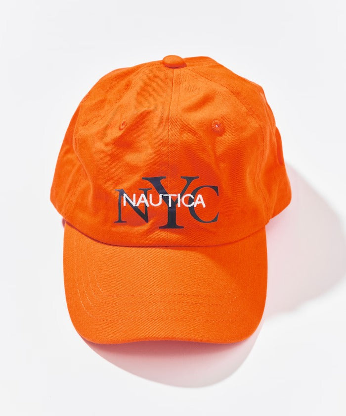 NAUTICA / NYC刺繡標誌斜紋棒球帽