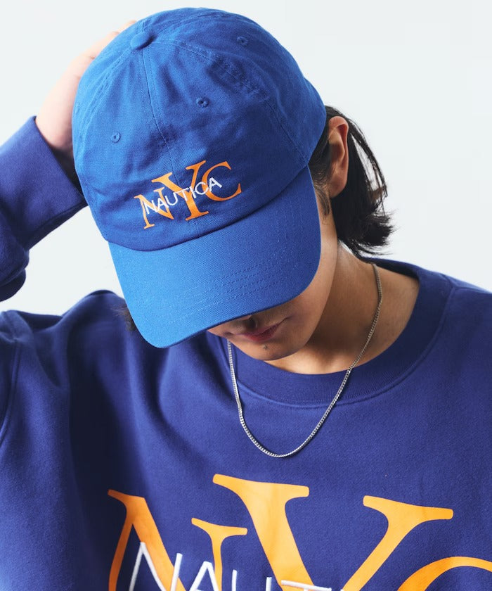 NAUTICA / NYC刺繡標誌斜紋棒球帽