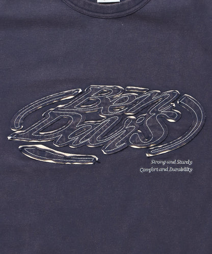 BEN DAVIS WHITE LABEL OVAL VNTG DRAW STRING TEE / 標誌 短袖T恤