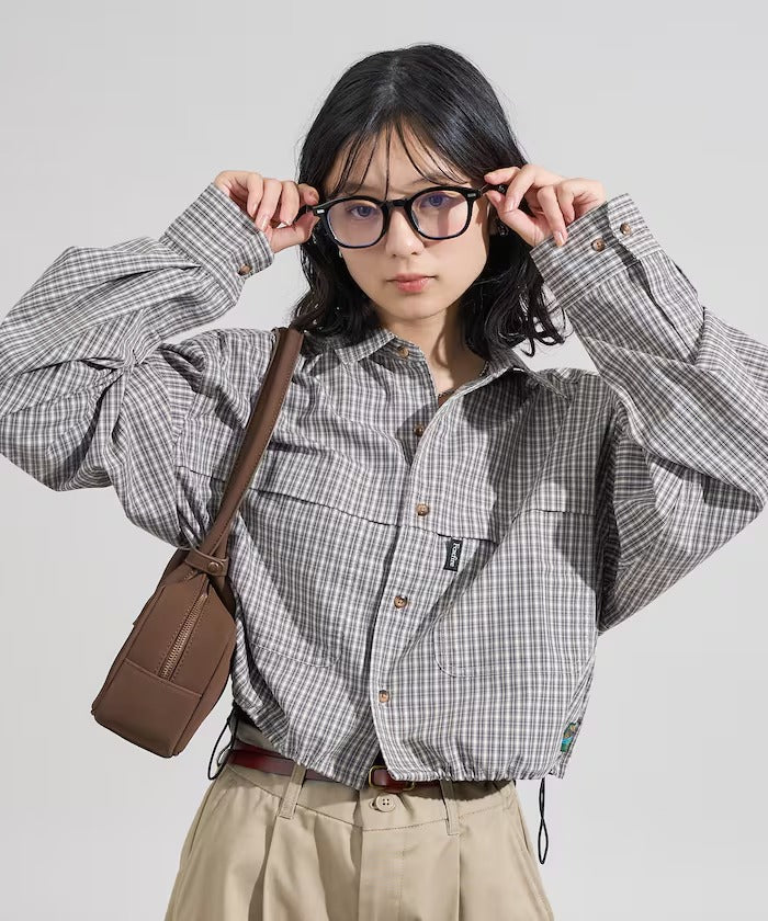 Foxfire × FREAK'S STORE／女裝 格紋口袋長袖襯衫（日本聯名限定）