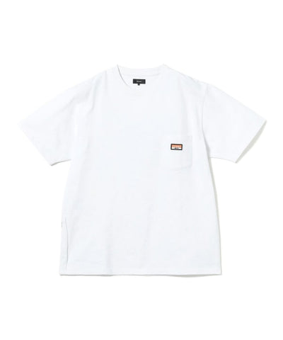 BEAMS / 重磅 矽膠小標 短袖 T 恤