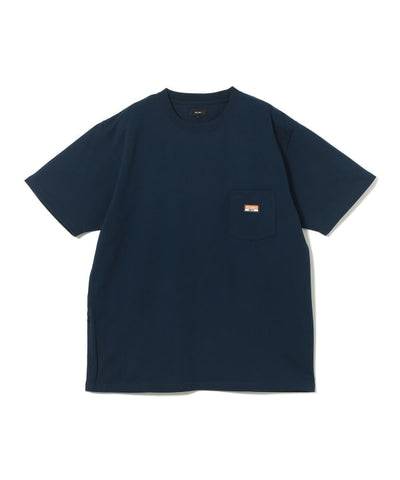 BEAMS / 重磅 矽膠小標 短袖 T 恤