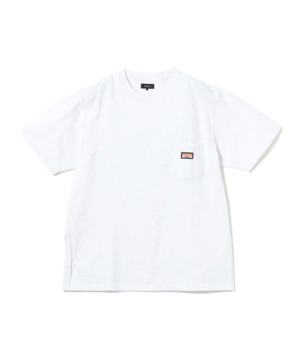 BEAMS / 重磅 矽膠小標 短袖 T 恤