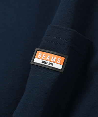BEAMS / 重磅 矽膠小標 短袖 T 恤
