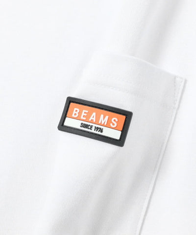 BEAMS / 重磅 矽膠小標 短袖 T 恤