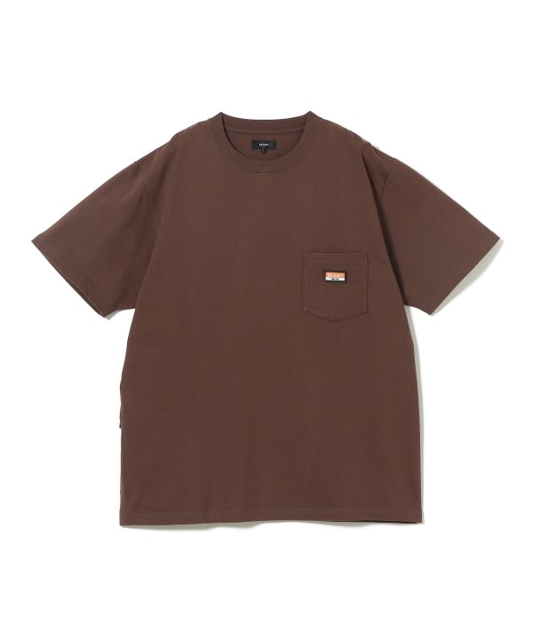 BEAMS / 重磅 矽膠小標 短袖 T 恤