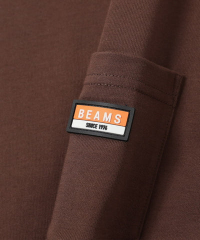BEAMS / 重磅 矽膠小標 短袖 T 恤